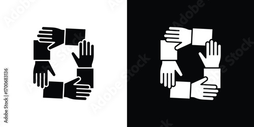 Collaboration icon Concept. vector design and illustration.