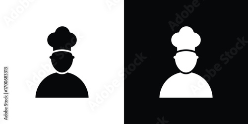 Chef icon Concept. vector design and illustration.