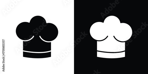 Chef hat icon Concept. vector design and illustration.