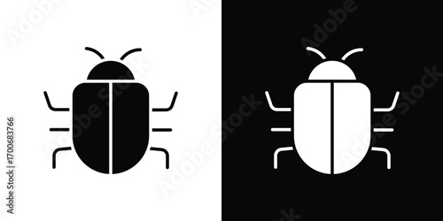 Bug icon Concept. vector design and illustration.