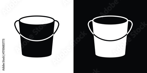 Bucket icon Concept. vector design and illustration.