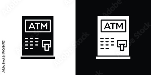 Atm icon Concept. vector design and illustration.
