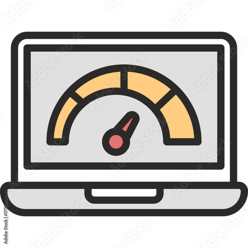 Performance flat icon. Performance icon suitable for web and mobile application.