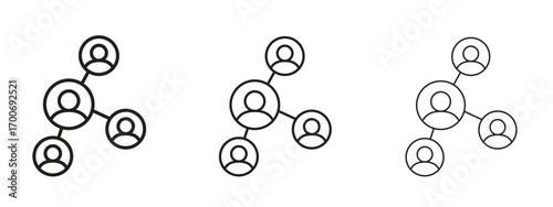 Network icon Illustration Eps10. Line with editable stroke