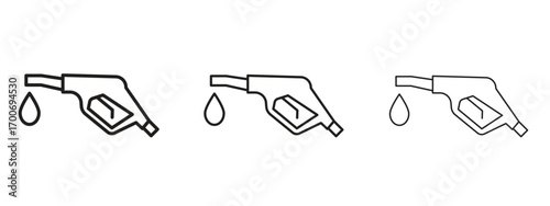 Fuel icon Illustration Eps10. Line with editable stroke