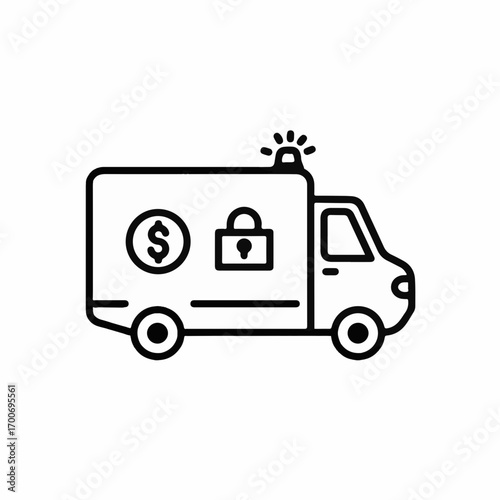 Secure armored truck symbolizing financial protection and safe transport of valuables