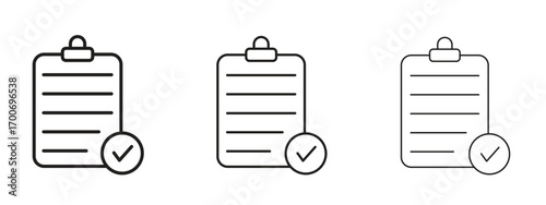 Compliance icon Illustration Eps10. Line with editable stroke
