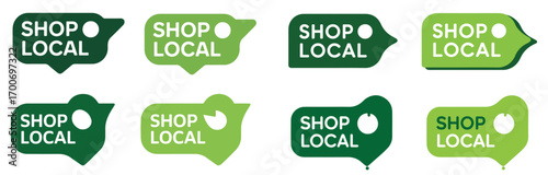 shop local speech bubble icon