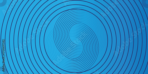 Abstract dark background with glowing lines circles. glowing geometric lines on dark blue background. Modern shiny blue circle lines pattern.