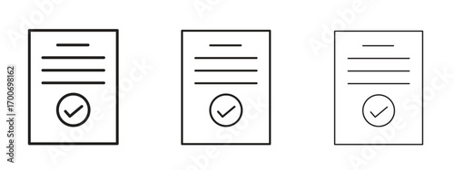 Audit icon Illustration Eps10. Line with editable stroke