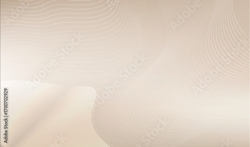 Lines on a cream background emphasize minimalist elegance. Cream and beige gradients of depth and sophistication. Vector illustration ideal for branding, posters and premium packaging.