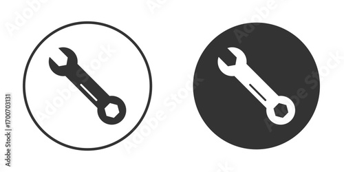 Wrench icon clipart flat designs. illustration vectors