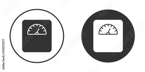 Weight scale icon clipart flat designs. illustration vectors