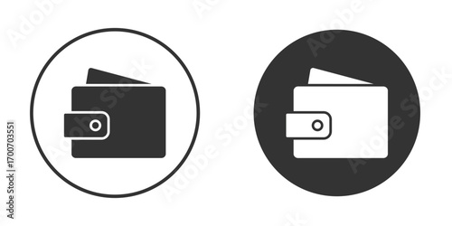 Wallet icon clipart flat designs. illustration vectors