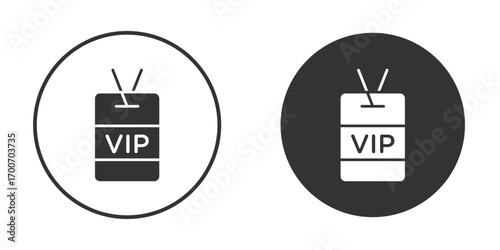 VIP pass icon clipart flat designs. illustration vectors