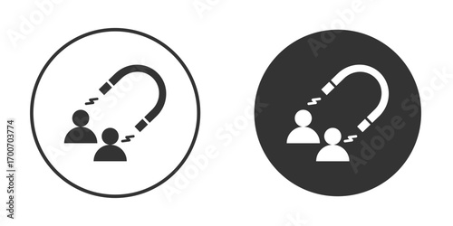 User engagement icon clipart flat designs. illustration vectors