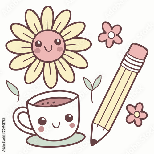 coffee and flowers