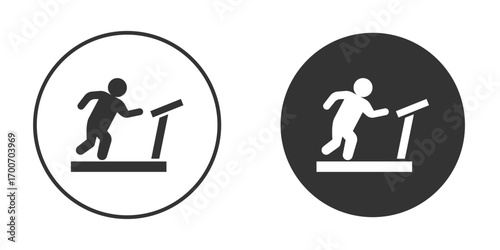 Treadmill icon clipart flat designs. illustration vectors