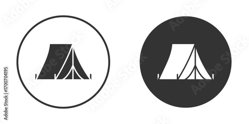Tent icon clipart flat designs. illustration vectors