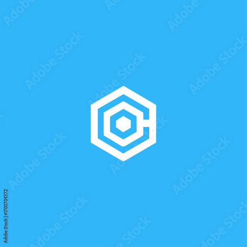 Abstract Shape, brand mark icon logo flat vector design