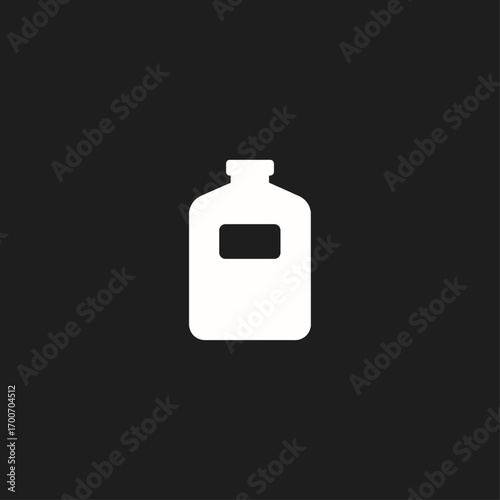 Perfume bottle icon logo flat vector design