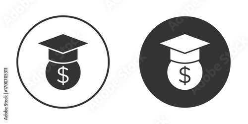 Scholarship icon clipart flat designs. illustration vectors