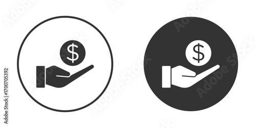 Savings icon clipart flat designs. illustration vectors