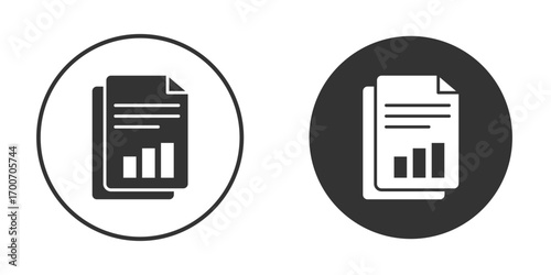 Report icon clipart flat designs. illustration vectors