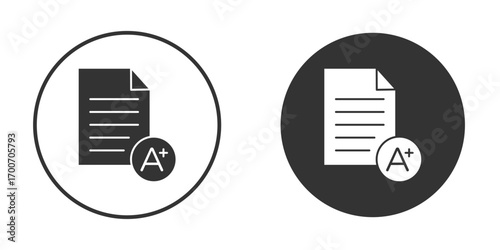Report card icon clipart flat designs. illustration vectors