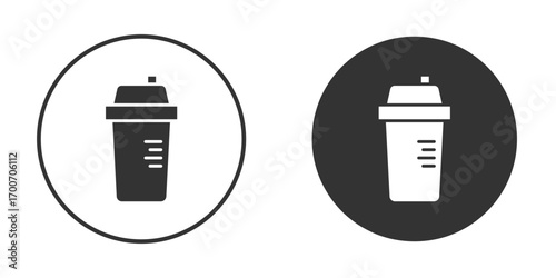 Protein shake icon clipart flat designs. illustration vectors