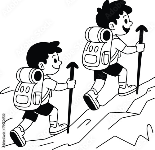 Illustration of human foot wearing shoe or sneaker in black color
