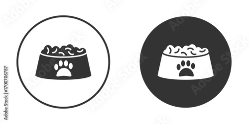 Pet food icon clipart flat designs. illustration vectors