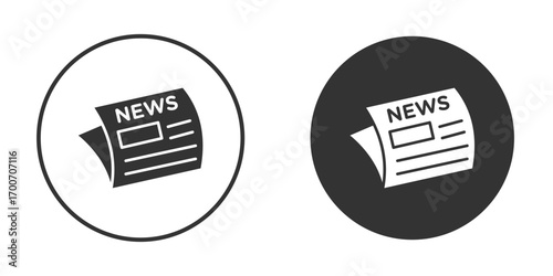 Newspaper icon clipart flat designs. illustration vectors