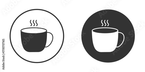 Mug icon clipart flat designs. illustration vectors