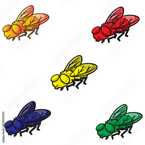 Minimal cicada sketch with fine details and realistic symmetry, natural insect drawing