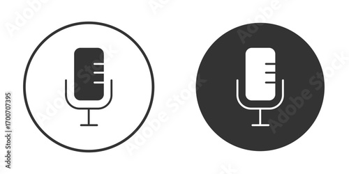 Microphone icon clipart flat designs. illustration vectors
