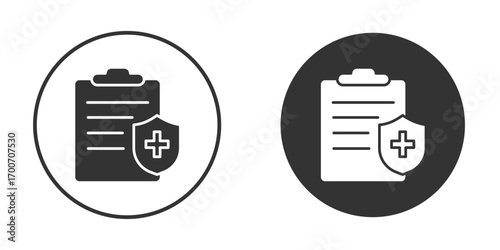 Medical insurance icon clipart flat designs. illustration vectors
