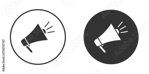 Loud Speaker icon clipart flat designs. illustration vectors