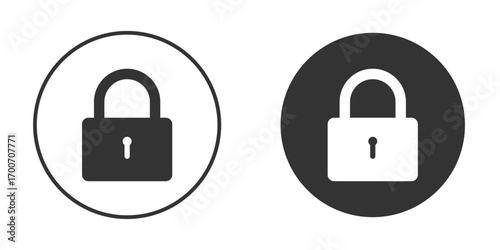 Lock icon clipart flat designs. illustration vectors