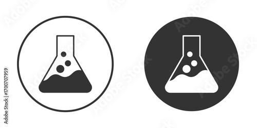 Lab flask icon clipart flat designs. illustration vectors