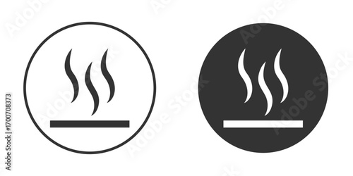 Heat icon clipart flat designs. illustration vectors
