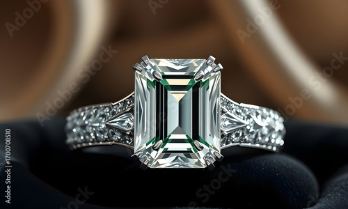 diamond engagement ring With Background HD PNG
