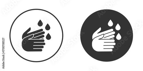 Handwashing icon clipart flat designs. illustration vectors