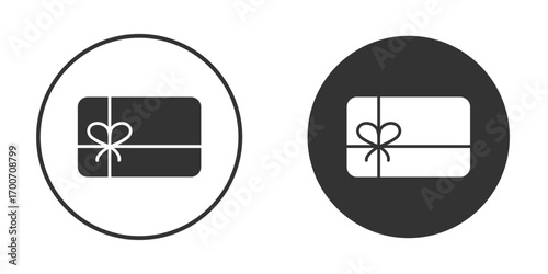Gift voucher icon clipart flat designs. illustration vectors