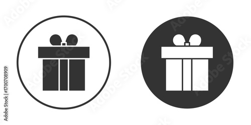 Gift box icon clipart flat designs. illustration vectors