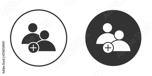 Follower icon clipart flat designs. illustration vectors