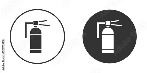 Fire extinguisher icon clipart flat designs. illustration vectors