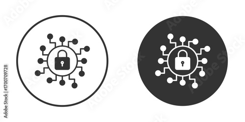 Encryption icon clipart flat designs. illustration vectors