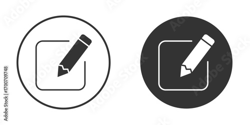 Edit icon clipart flat designs. illustration vectors