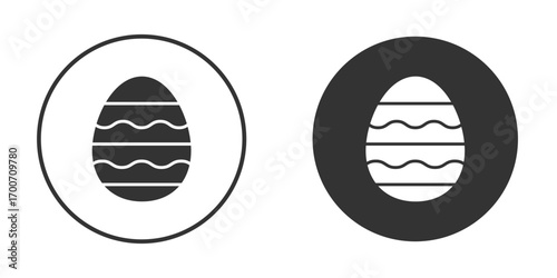 Easter egg icon clipart flat designs. illustration vectors